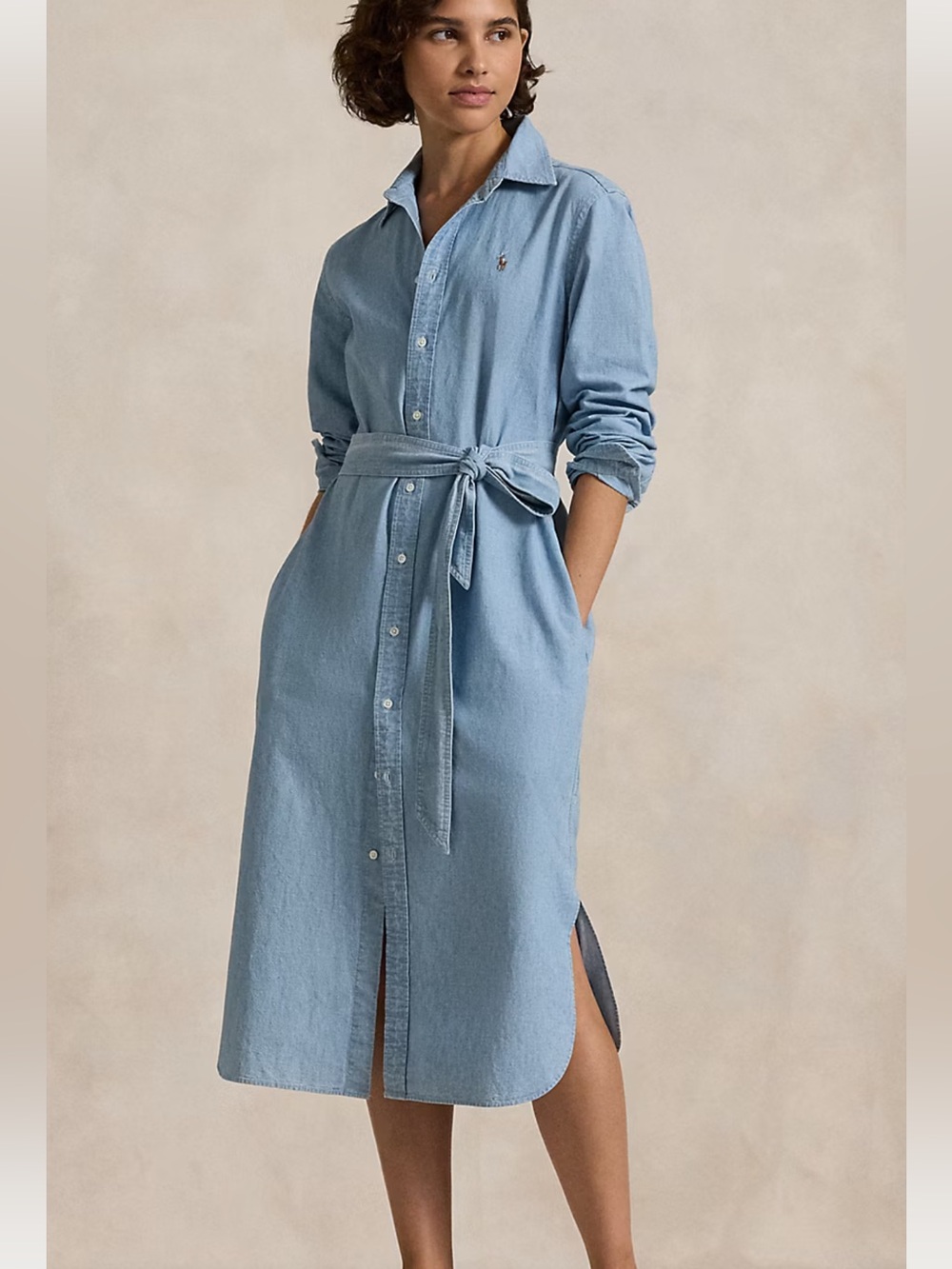 Polo by Ralph Lauren Light Blue Denim Shirt Dress